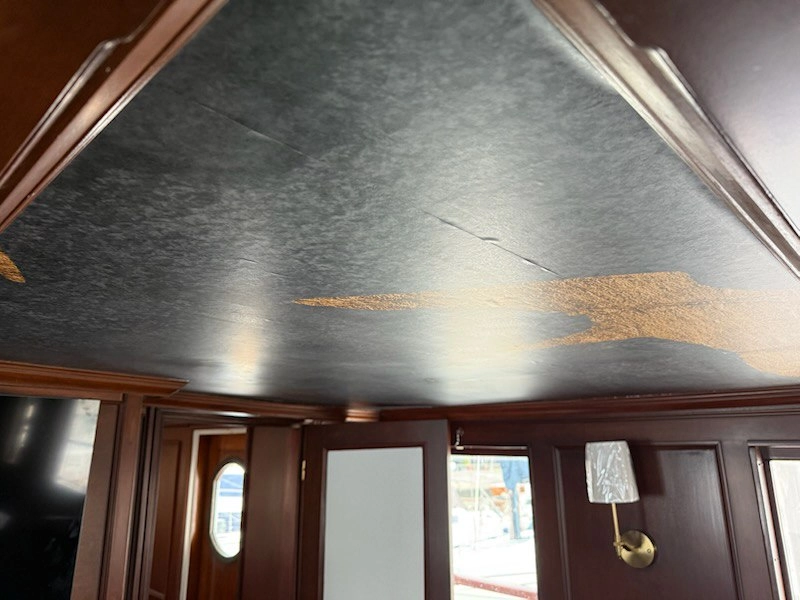 Wallpaper removal before and after in Los Angeles home